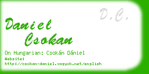 daniel csokan business card